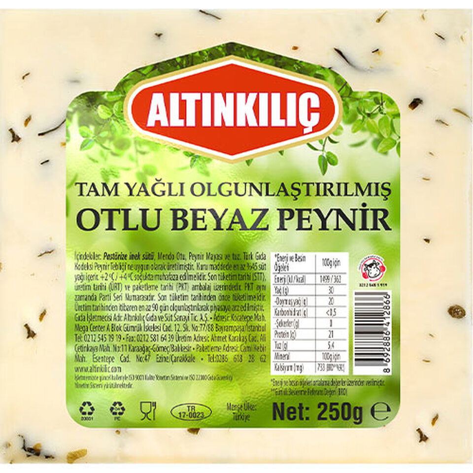 ALTINKILIÇ OTLU BEYAZ PEYNİR 250 GR
